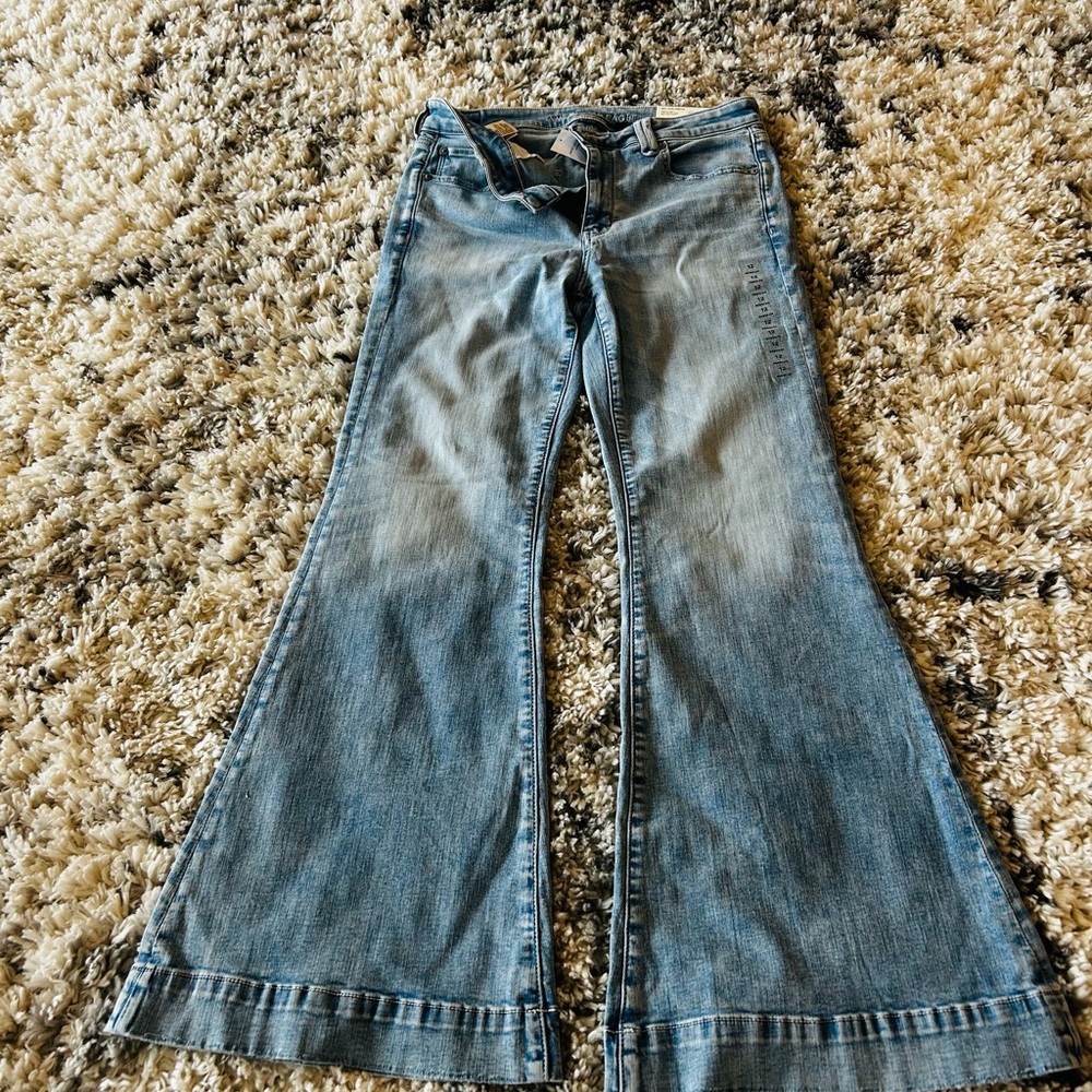 Brand New American Eagle festival flare jeans size 12